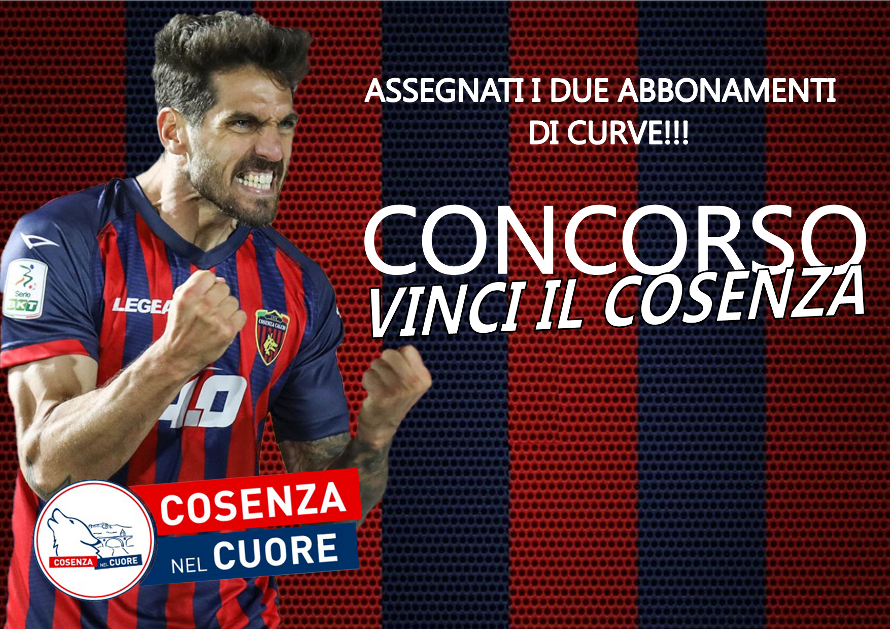 CONCORSO “VINCI IL COSENZA”, ASSEGNATI I DUE ABBONAMENTI